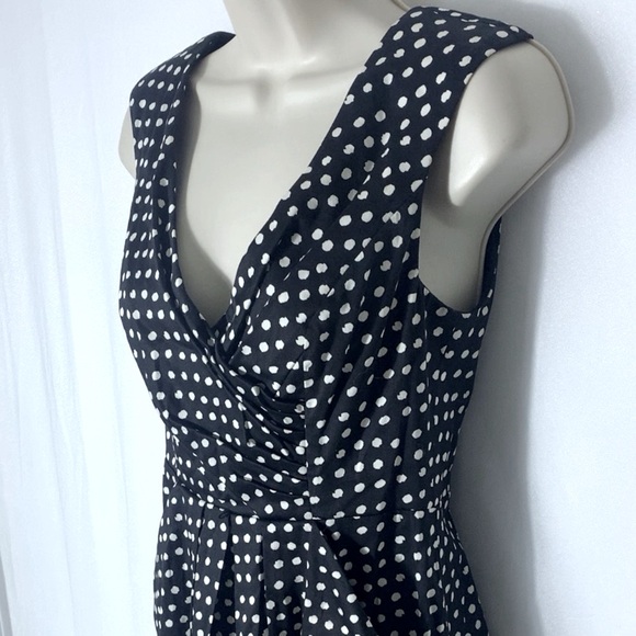 Brand New Jessica Simpson Dress Black with White Polka Dots and Pockets - Picture 4 of 12